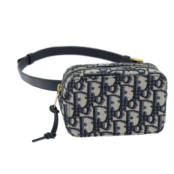 Christian Dior Trotter Canvas Waist bag Navy Auth 73251AV - Picture 1 of 16